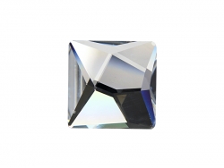 Кольцо прозрачного цвета с кристаллом Swarovski квадратной формы